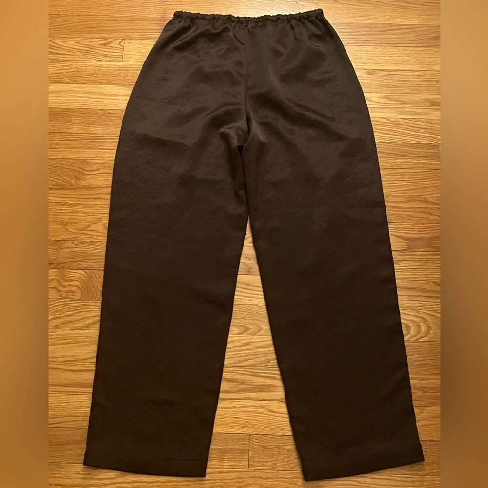 Madewell Pintucked Slim Pull-On Pants in Satin - Picture 4 of 6